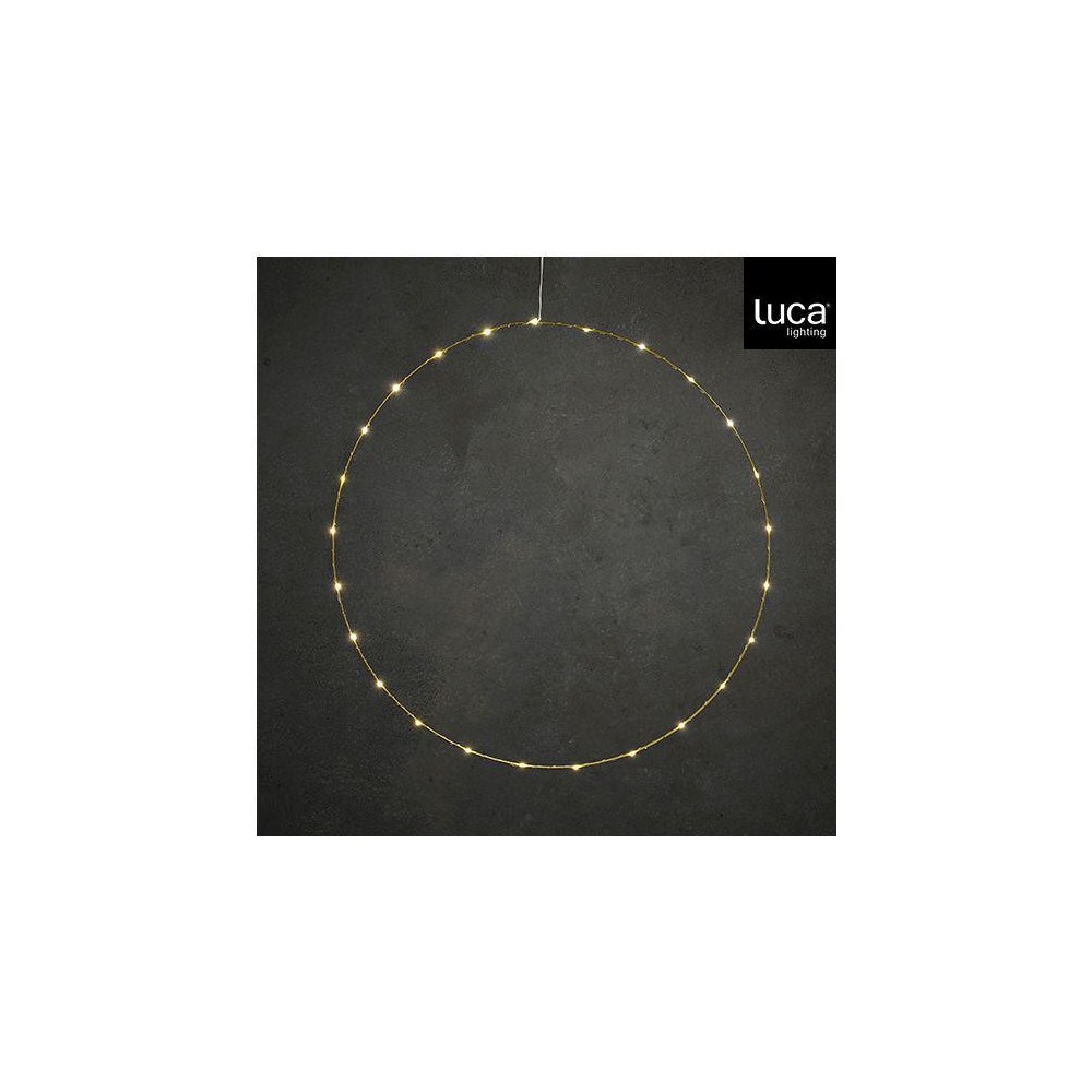 CERCHIO ORO 25 LED LUCE CALDA D.70